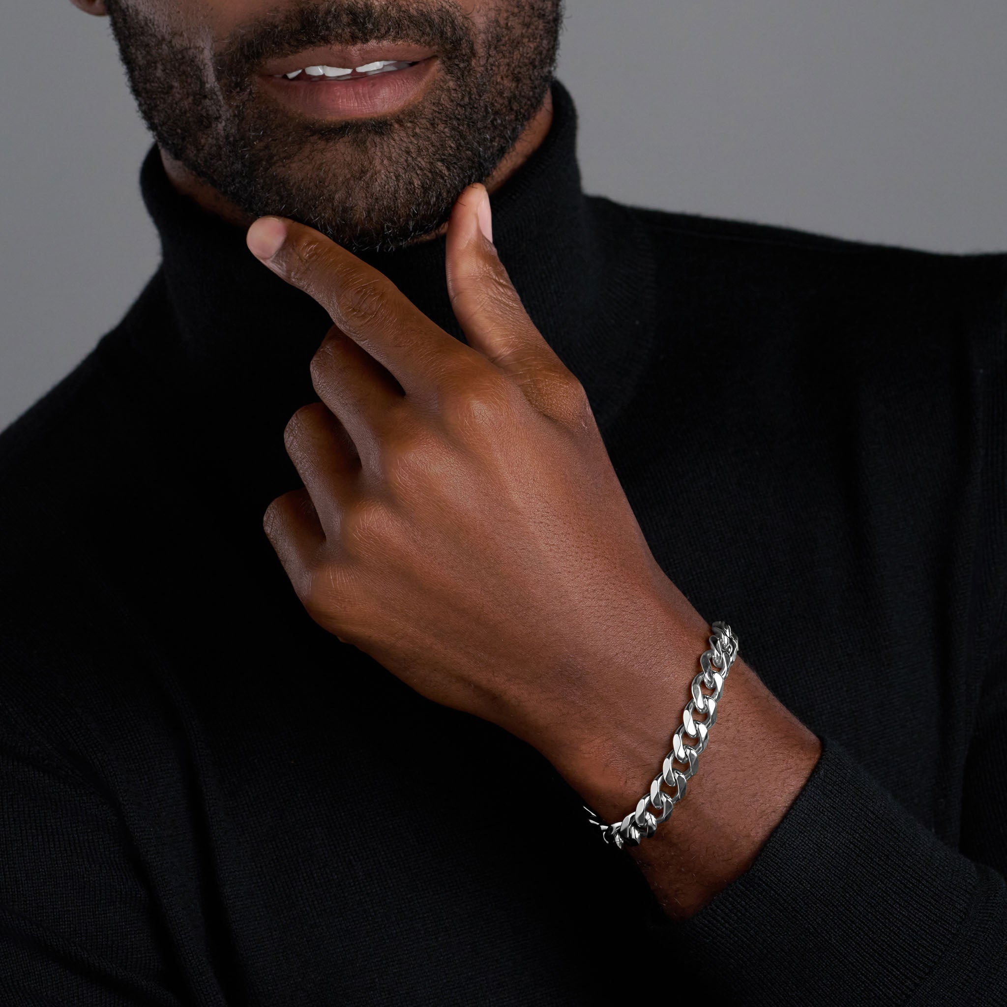Cuban Link Bracelet (Silver) - 12mm