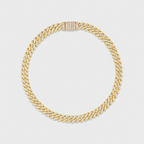 Iced Micro Prong Cuban Bracelet (Gold) - 6mm