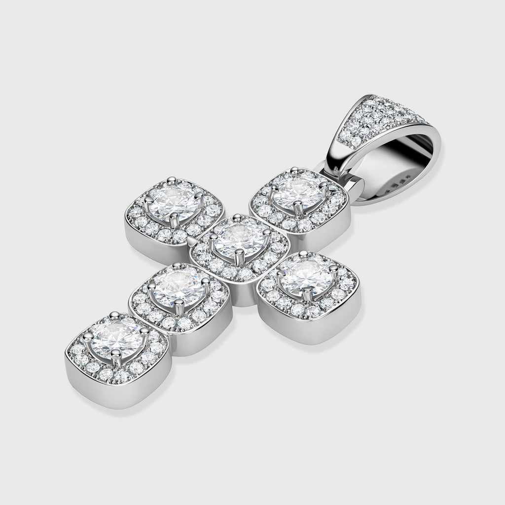 Radiant Cross Pendant (Silver)