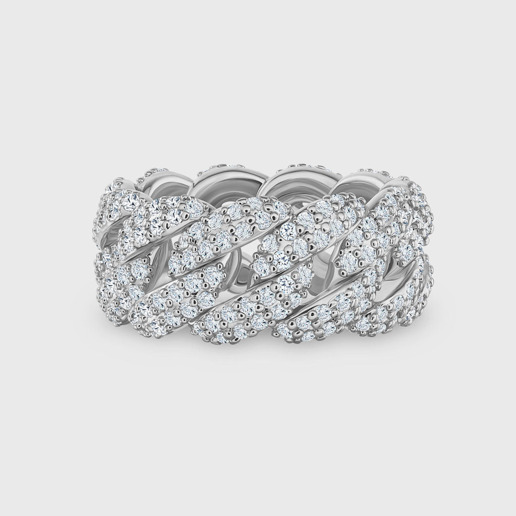 Iced Cuban Ring (Silver)