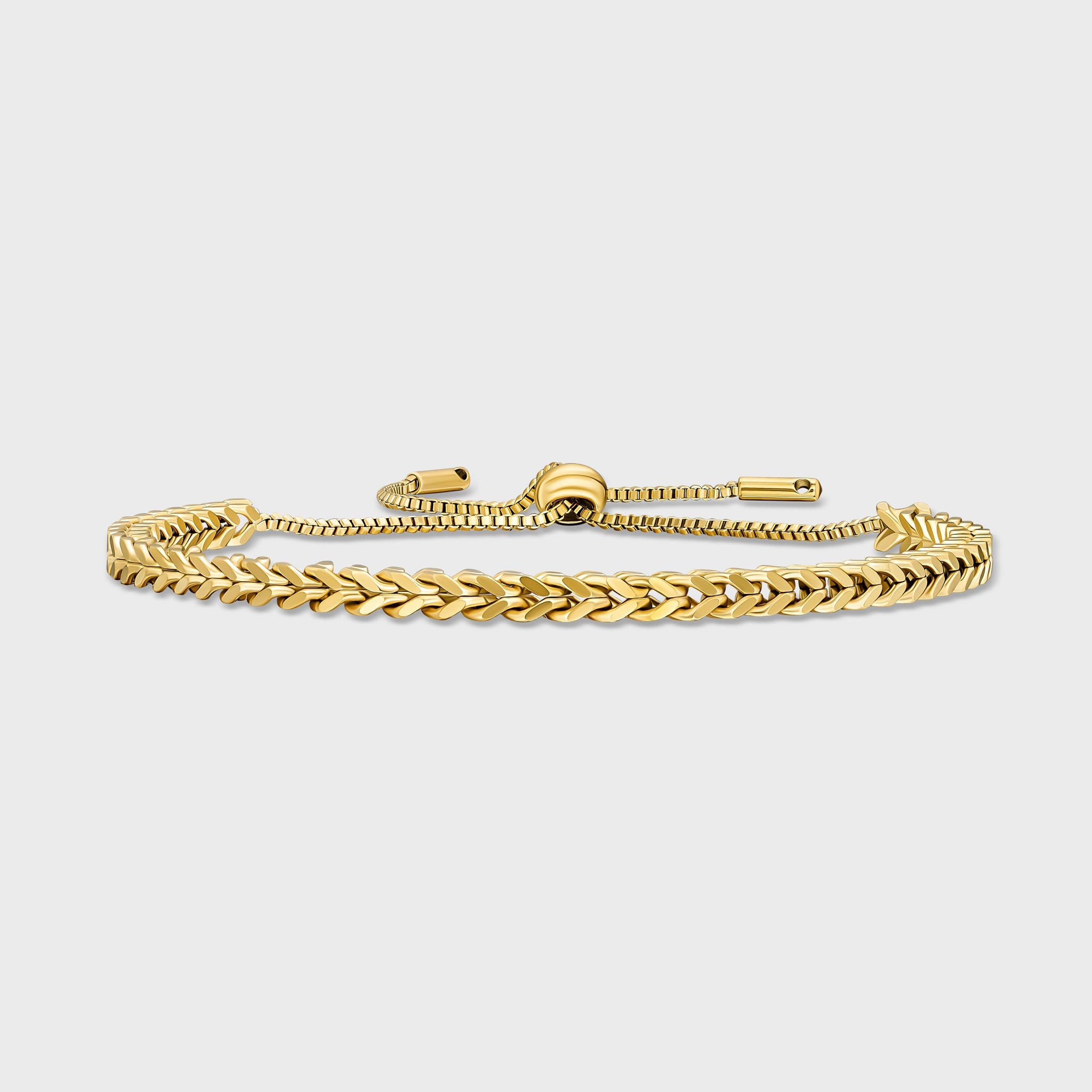 Franco Chain + Bracelet (Gold) - 3mm
