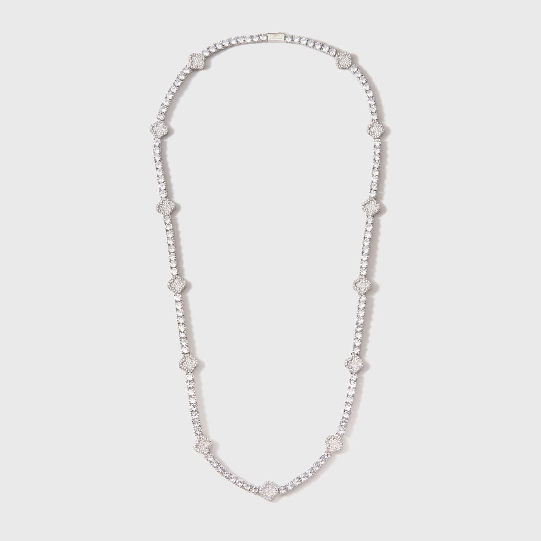 Clover Tennis Chain (Silver) - 4mm