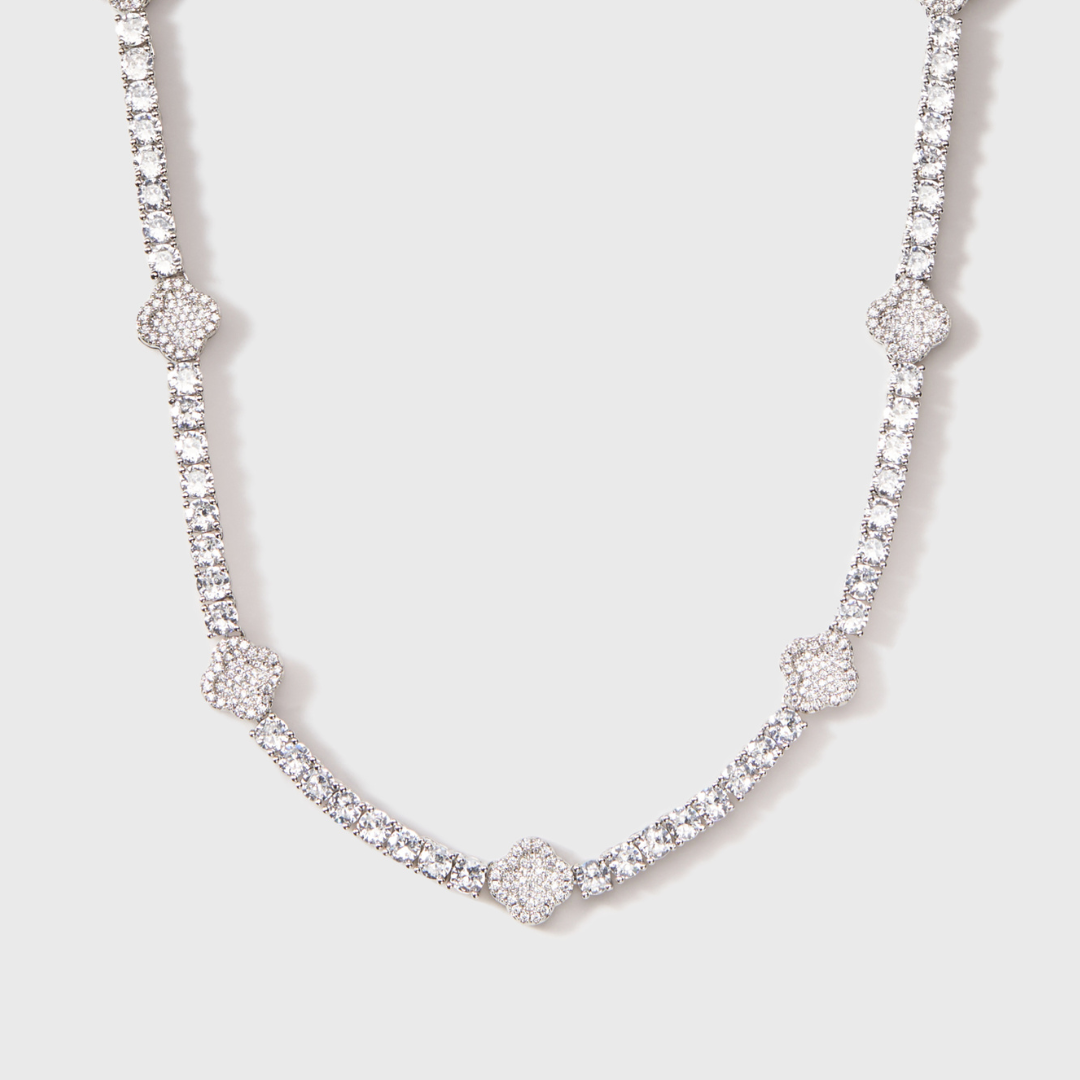 Clover Tennis Chain (Silver) - 4mm