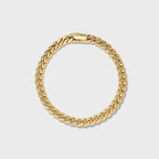 Cuban Link Chain + Bracelet (Gold) - 5mm