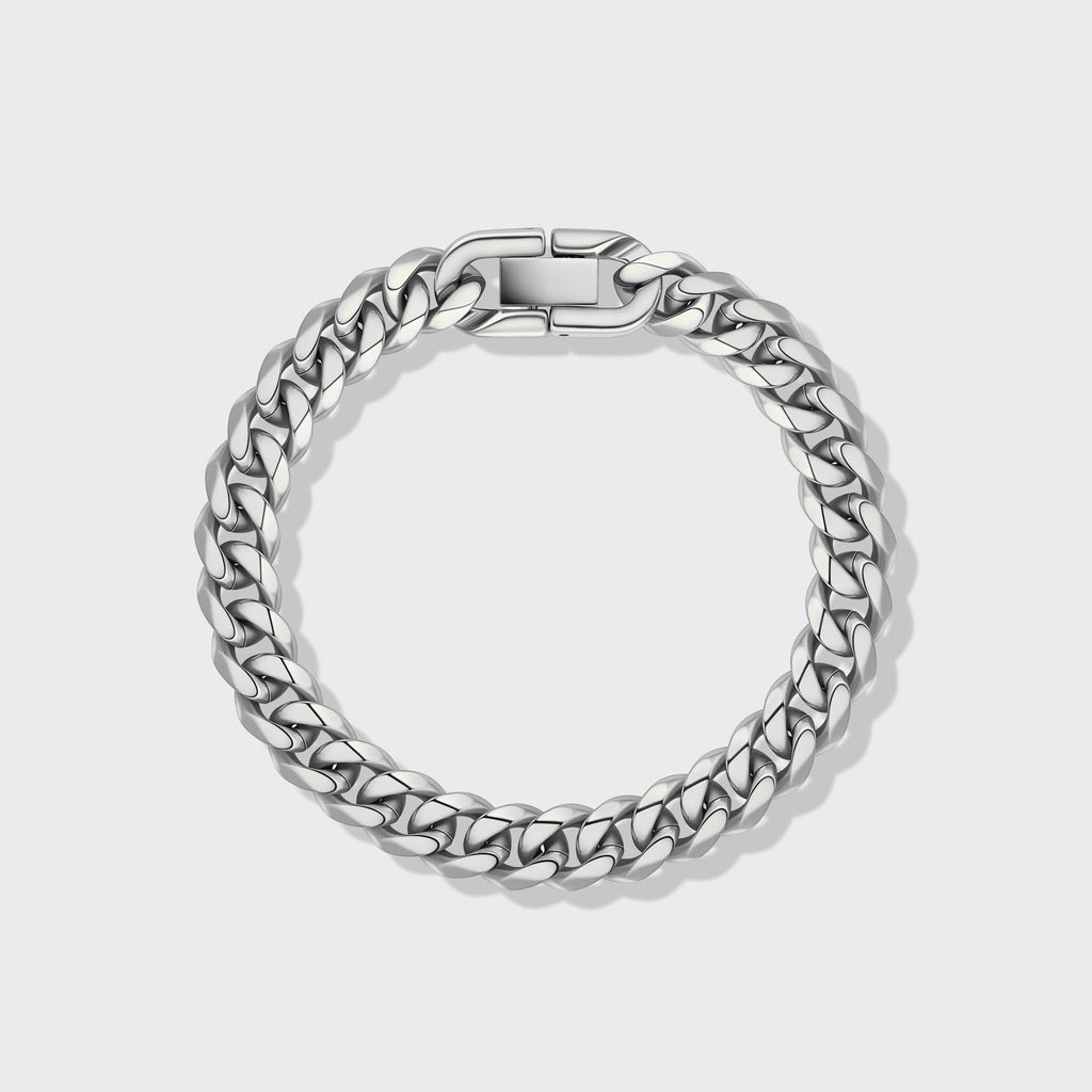Cuban Link Bracelet (Silver) - 8mm