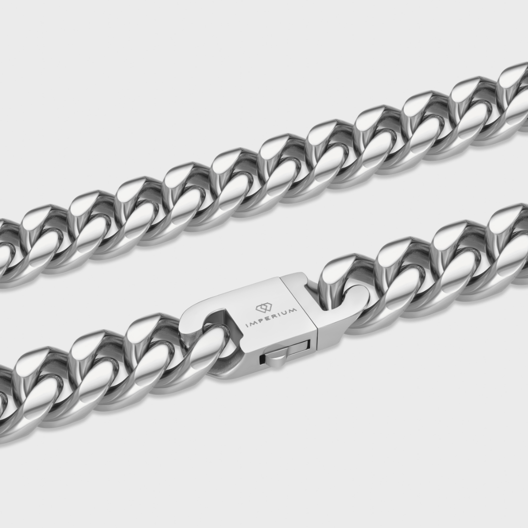 Cuban Link Chain (Silver) - 16mm