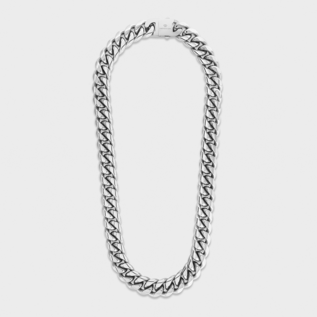 Cuban Link Chain (Silver) - 16mm