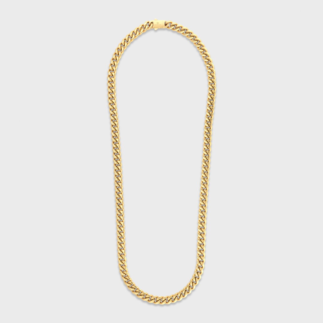 Cuban Link Chain (Gold) - 8mm