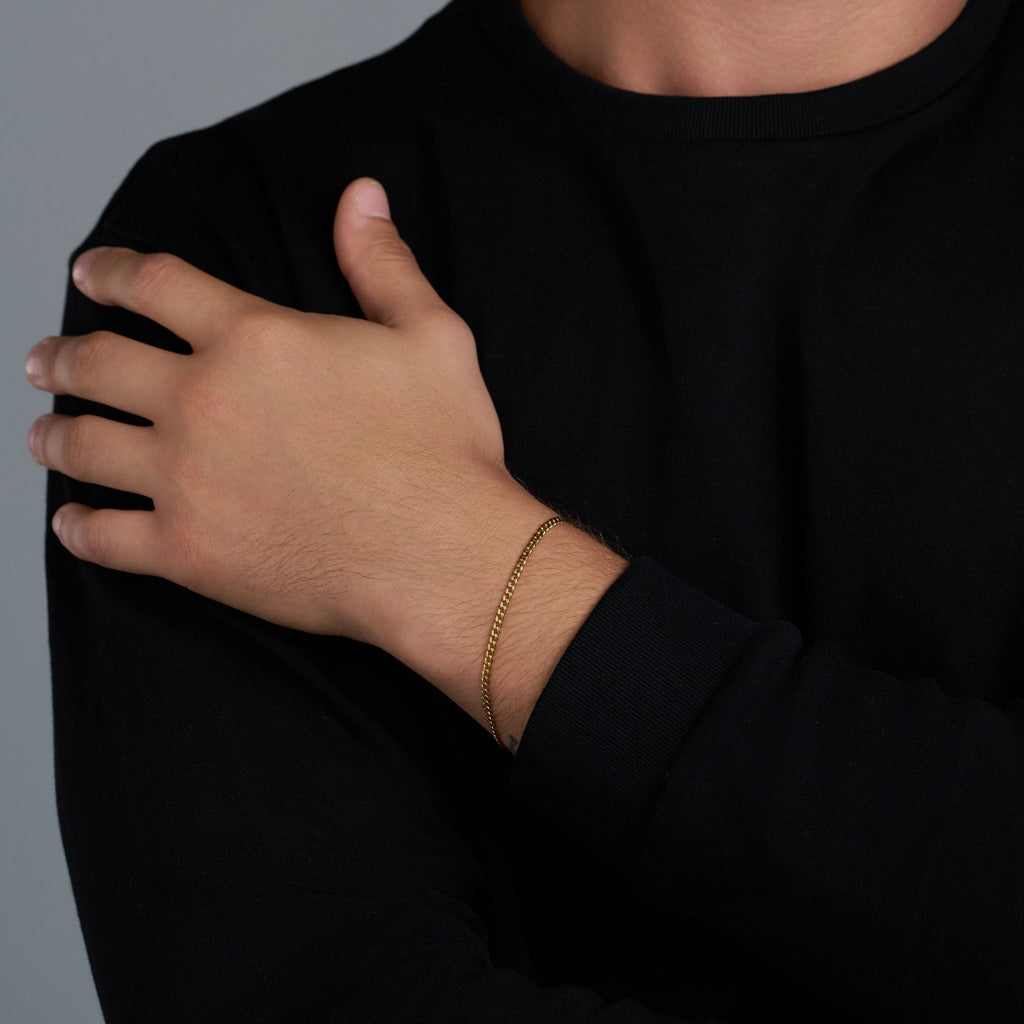Micro Cuban Bracelet (Gold)