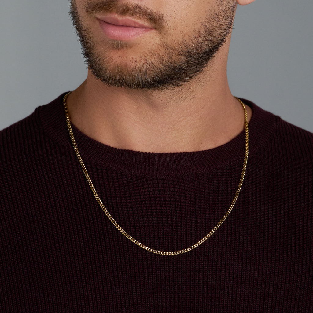 Micro Cuban Link Chain (Gold)