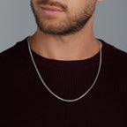 Micro Cuban Link Chain + Bracelet (Silver) - 3mm