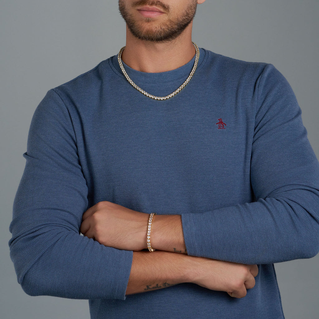 Tennis Chain + Bracelet (Gold) - 5mm