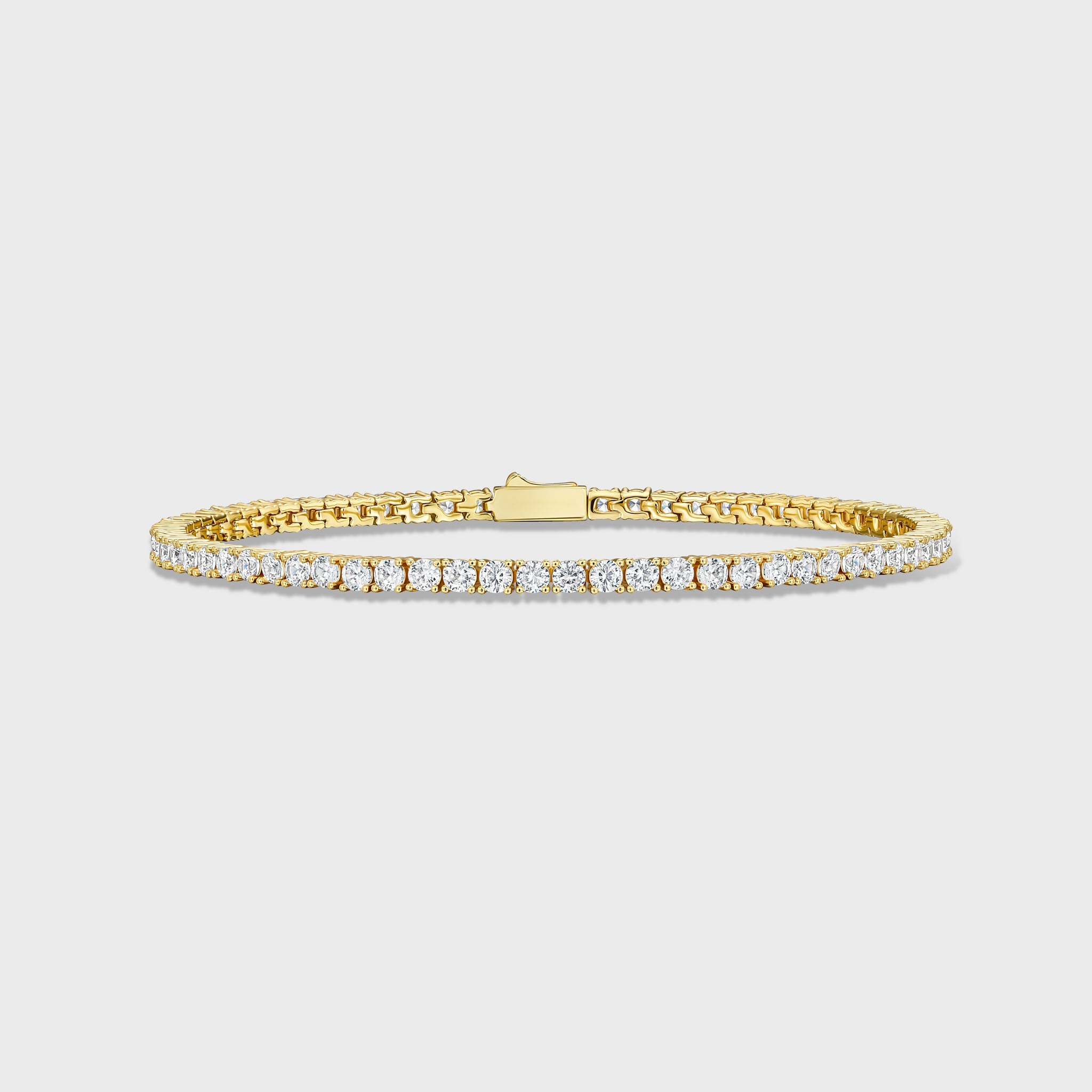 Tennis Chain + Bracelet (Gold) - 3mm