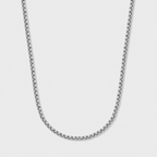 Round Box Chain (Silver) - 3mm
