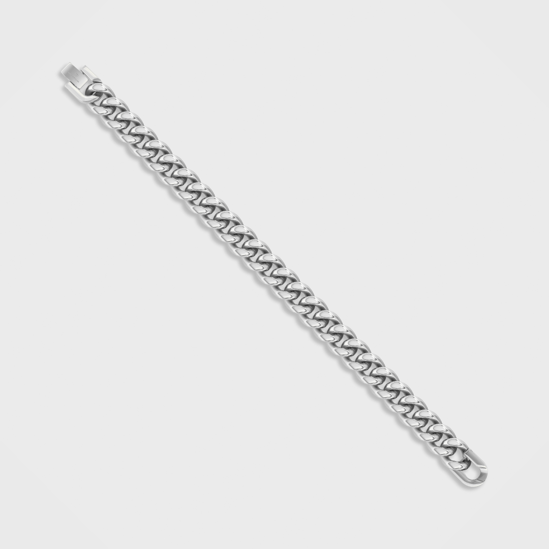 Cuban Link Bracelet (Silver) - 12mm