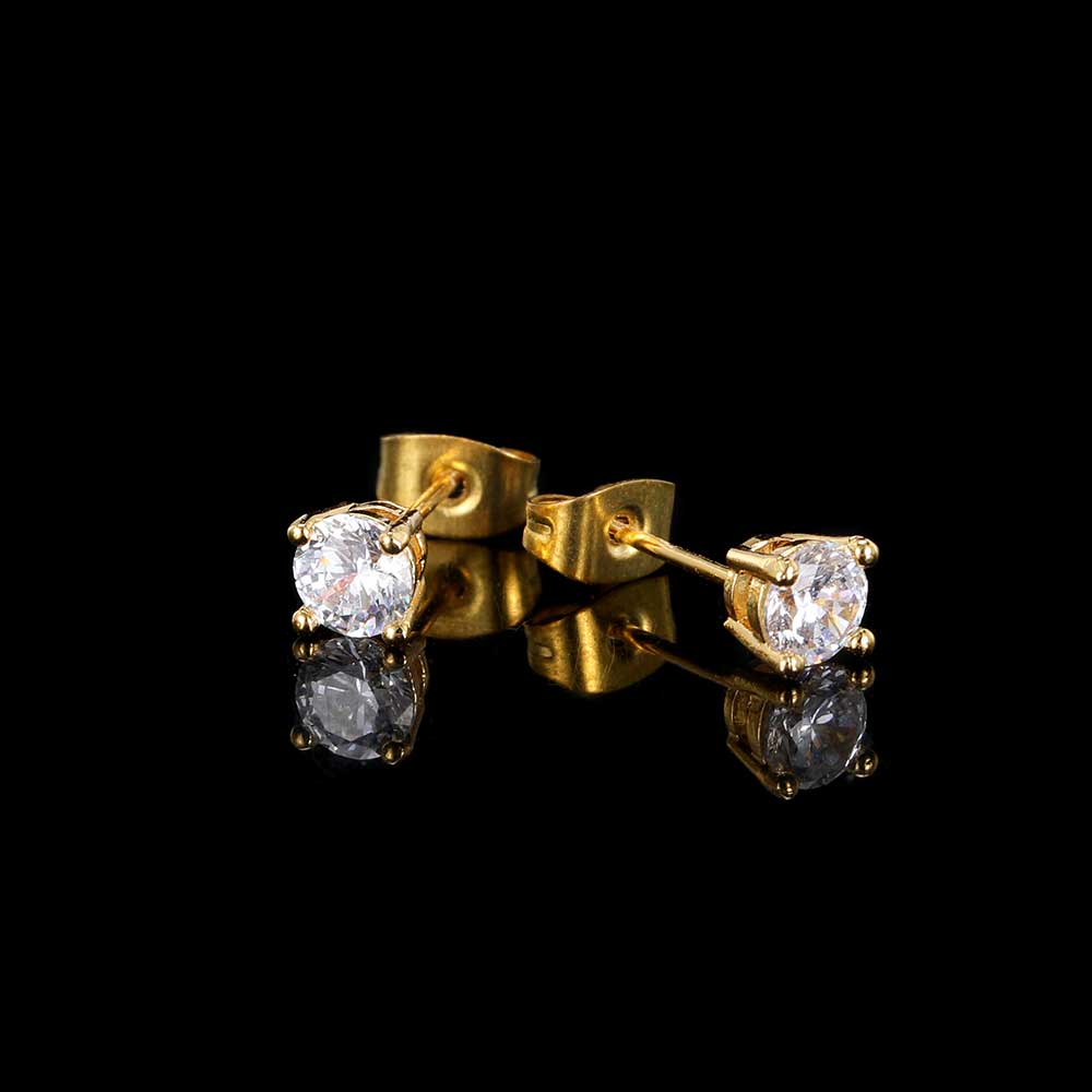 Classic Stud Earrings (Gold)