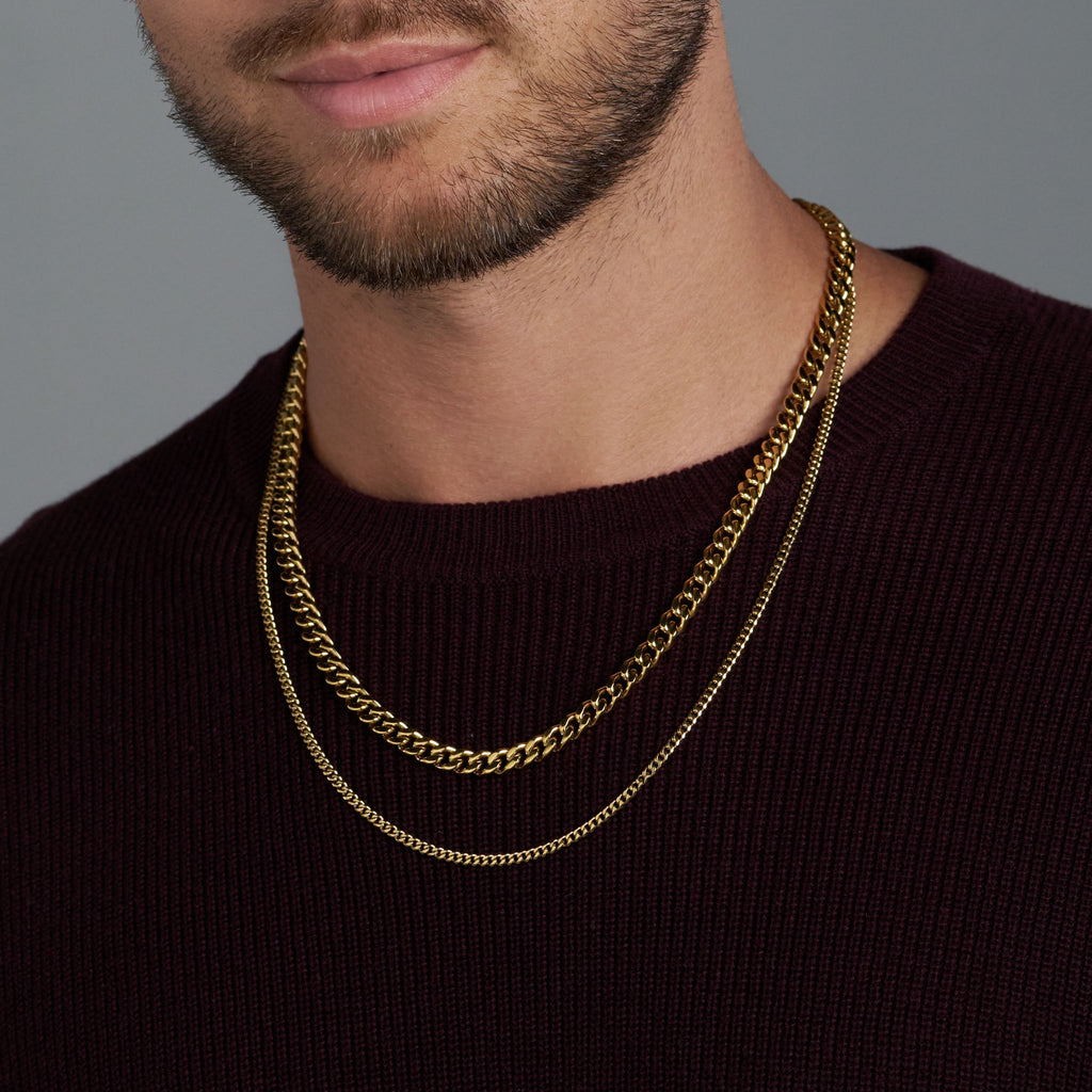 Cuban 5mm + Micro Cuban Stack (Gold)