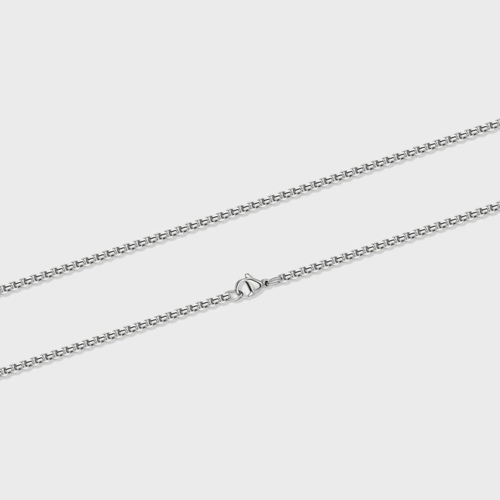 Round Box Chain (Silver) - 3mm