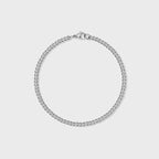 Micro Cuban Link Chain + Bracelet (Silver) - 3mm