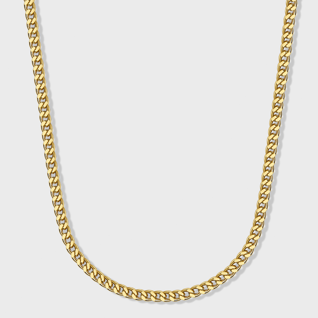 Franco Chain + Bracelet (Gold) - 3mm