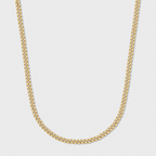 Micro Cuban Link Chain + Bracelet (Gold) - 3mm