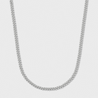 Micro Cuban Link Chain + Bracelet (Silver) - 3mm