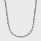 Rope Chain + Bracelet (Silver) - 4mm
